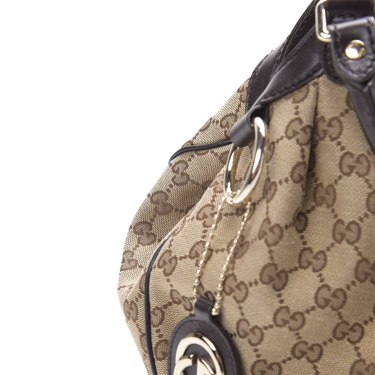 Gucci Monogram Medium Sukey Tote Dark Brown 12 of 12