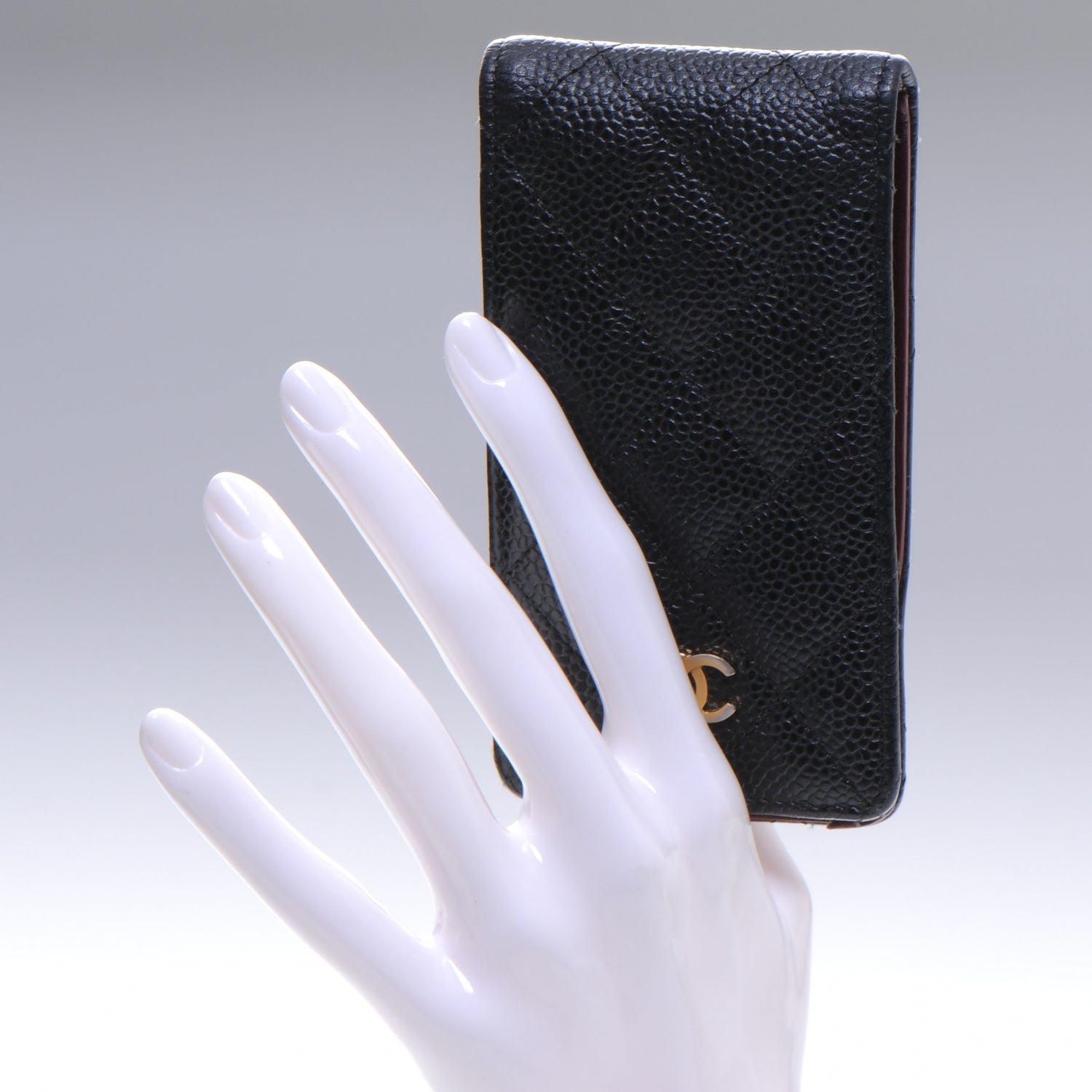Chanel Caviar Quilted Etui iPhone 4 Case Holder Black 2 of 9