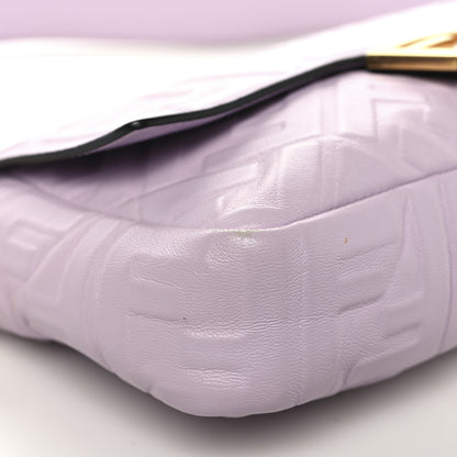 Fendi Nappa FF 1974 Embossed Baguette Anemone 8 of 9