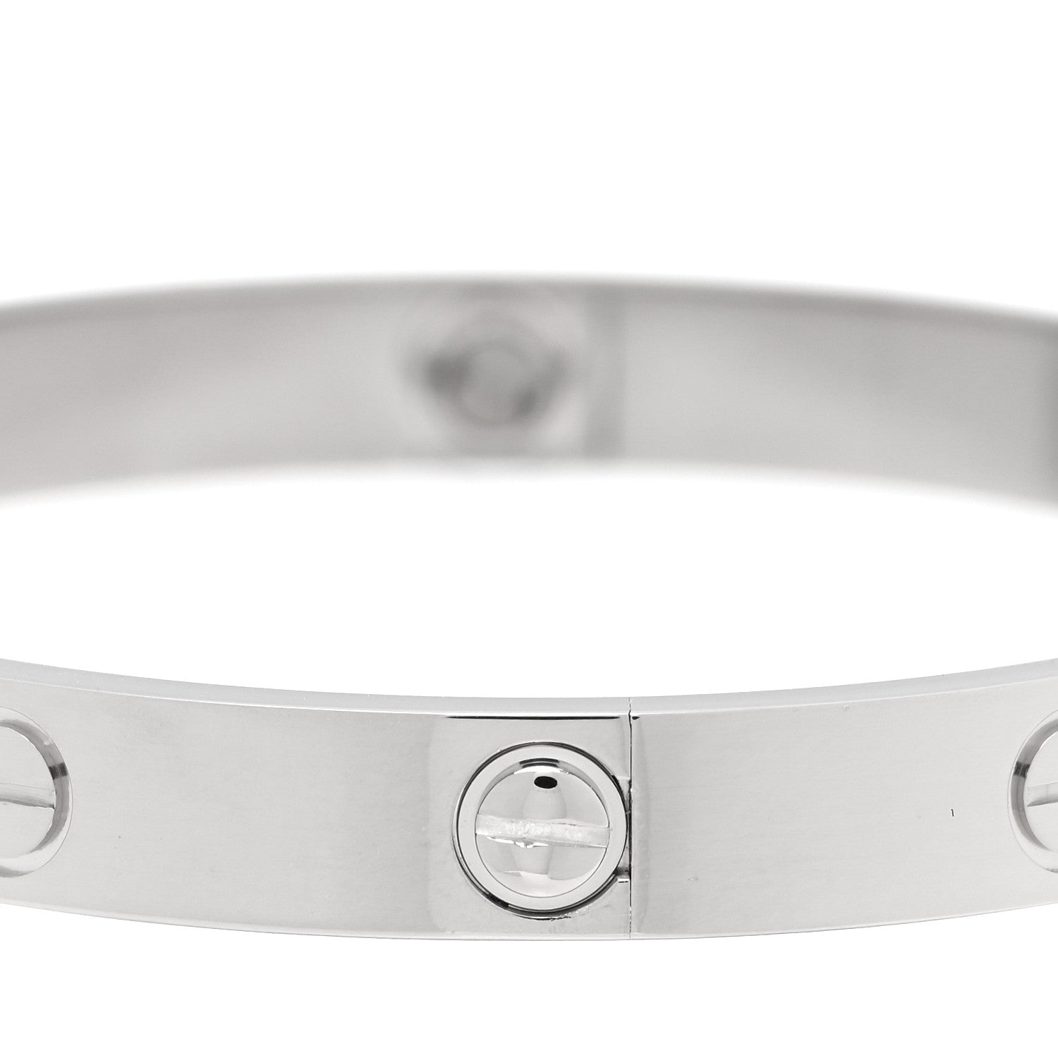 Cartier 18K White Gold LOVE Bracelet 17 4 of 7