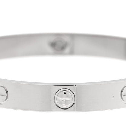 Cartier 18K White Gold LOVE Bracelet 17 4 of 7