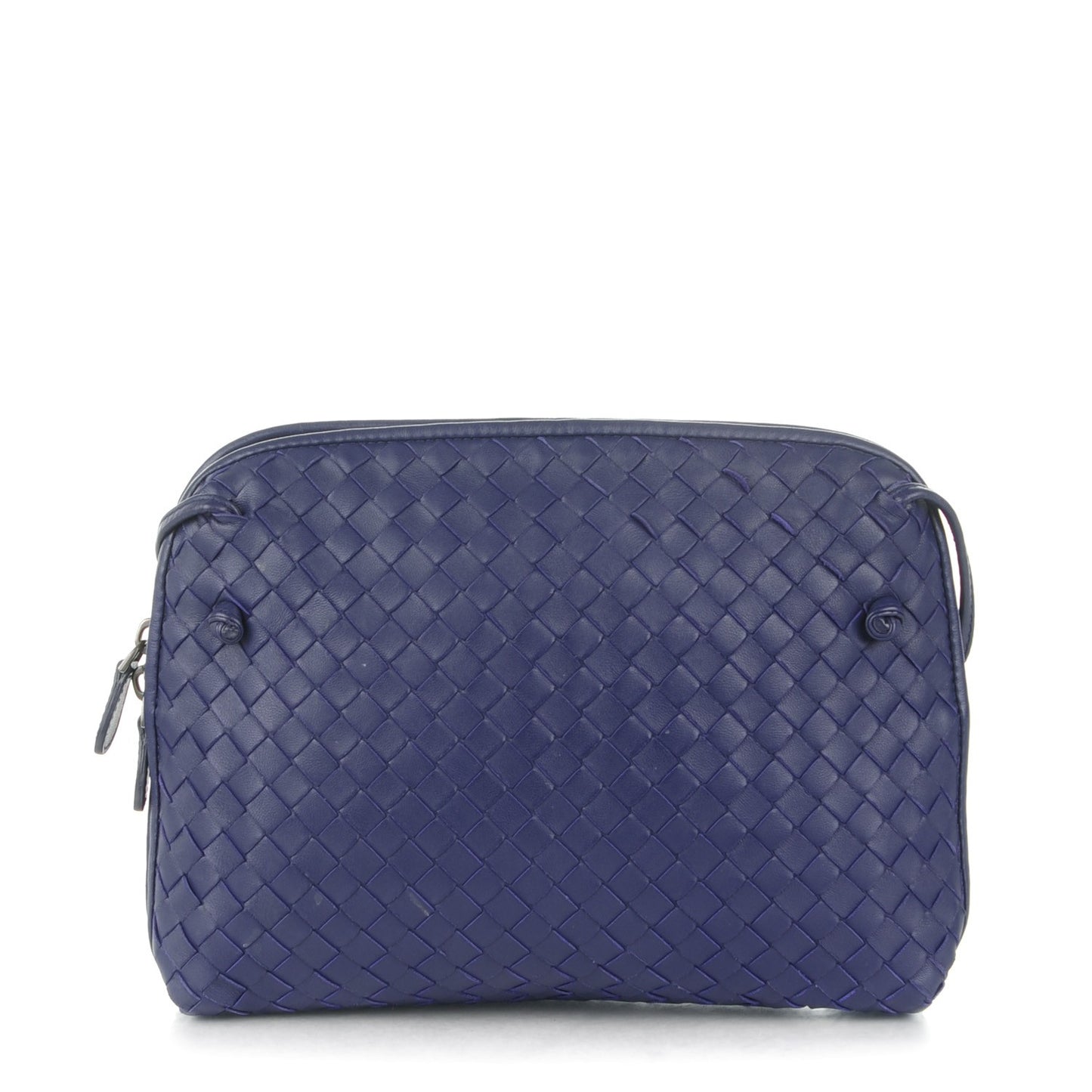 Nappa Intrecciato Pillow Crossbody Messenger Atlantic