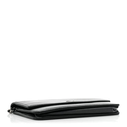 Chanel Caviar Sevruga Wallet On Chain WOC Black 4 of 25
