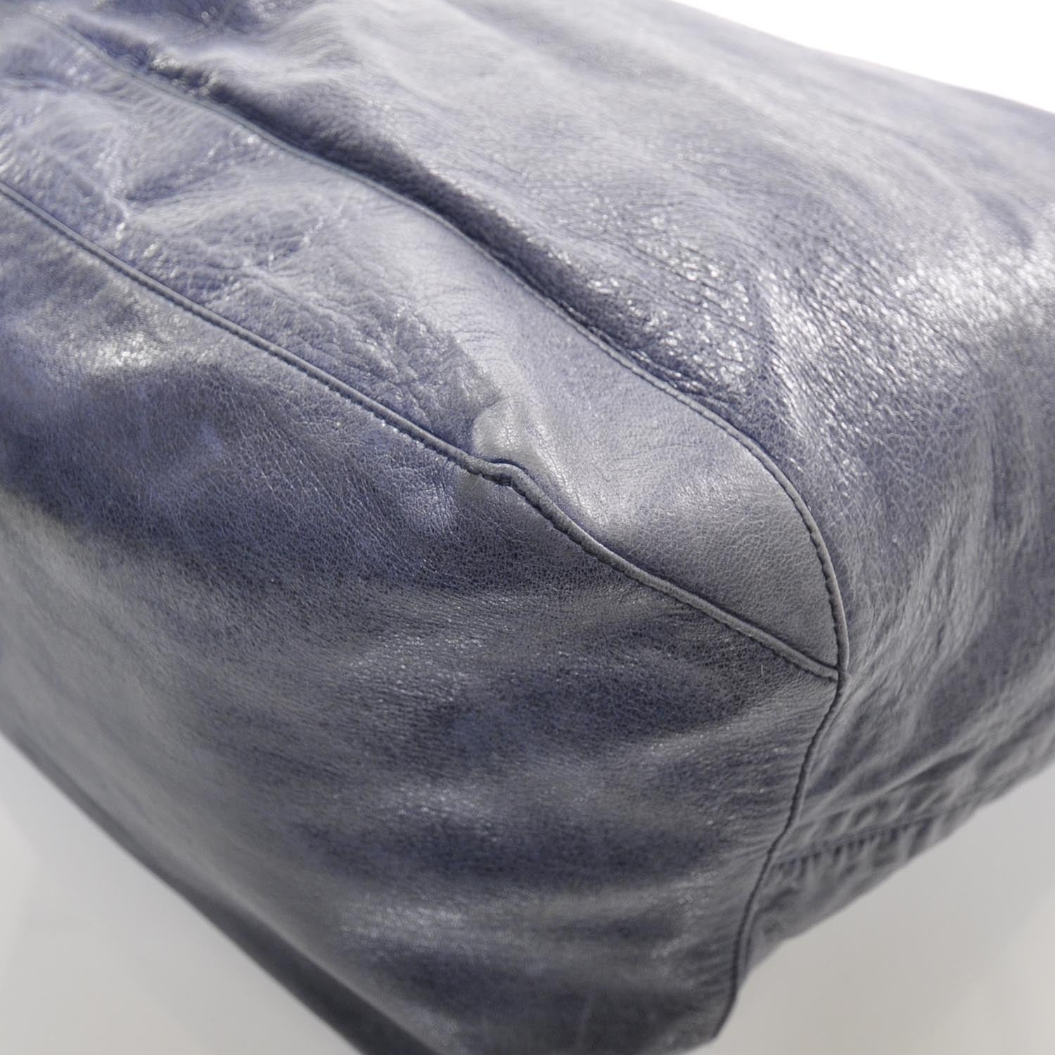 Balenciaga Chevre Extra Courier Hobo Ink 4 of 10