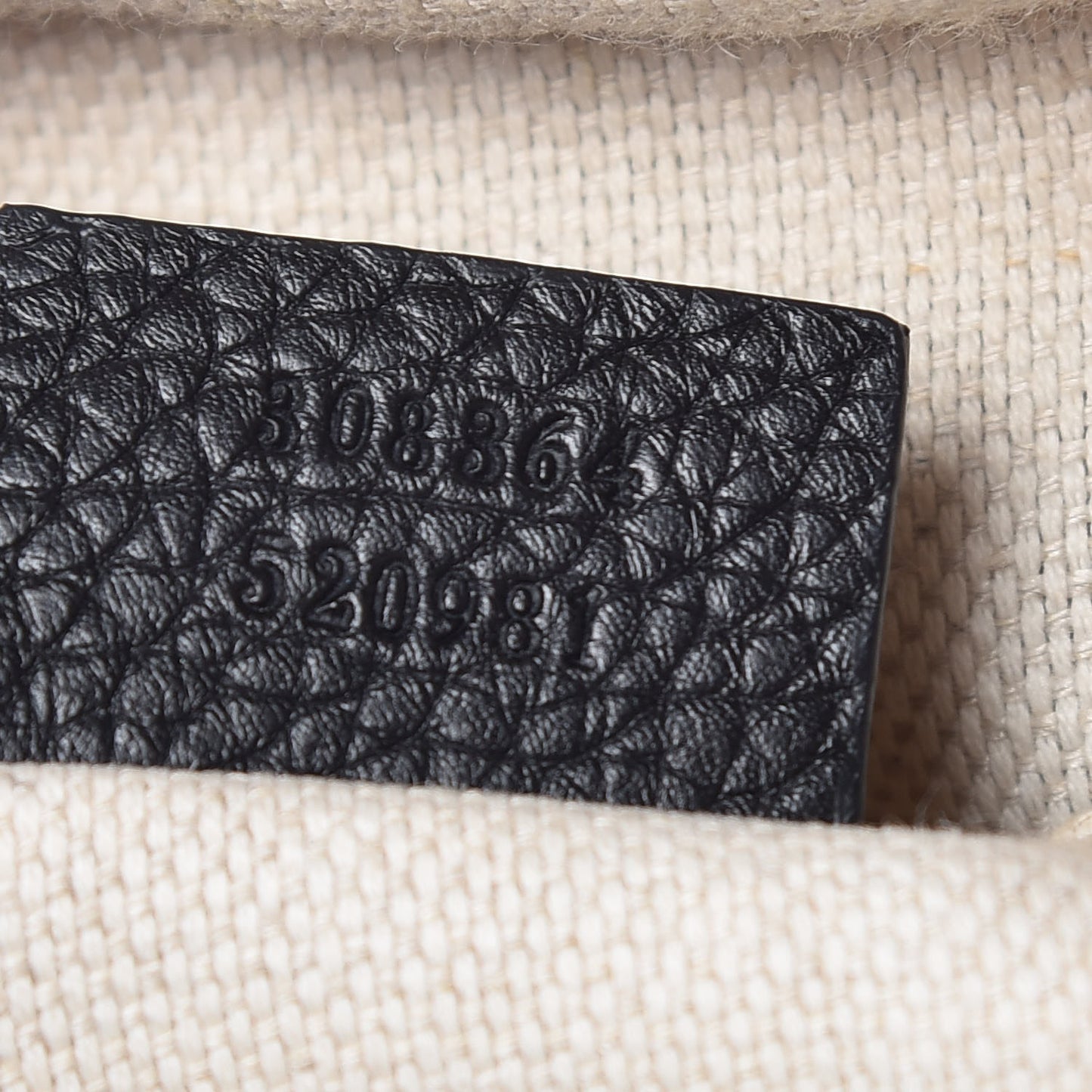 Pebbled Calfskin Small Soho Disco Bag Black