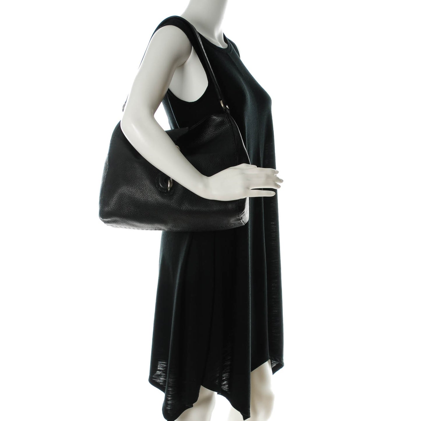 Vitello Daino Hobo Nero Black