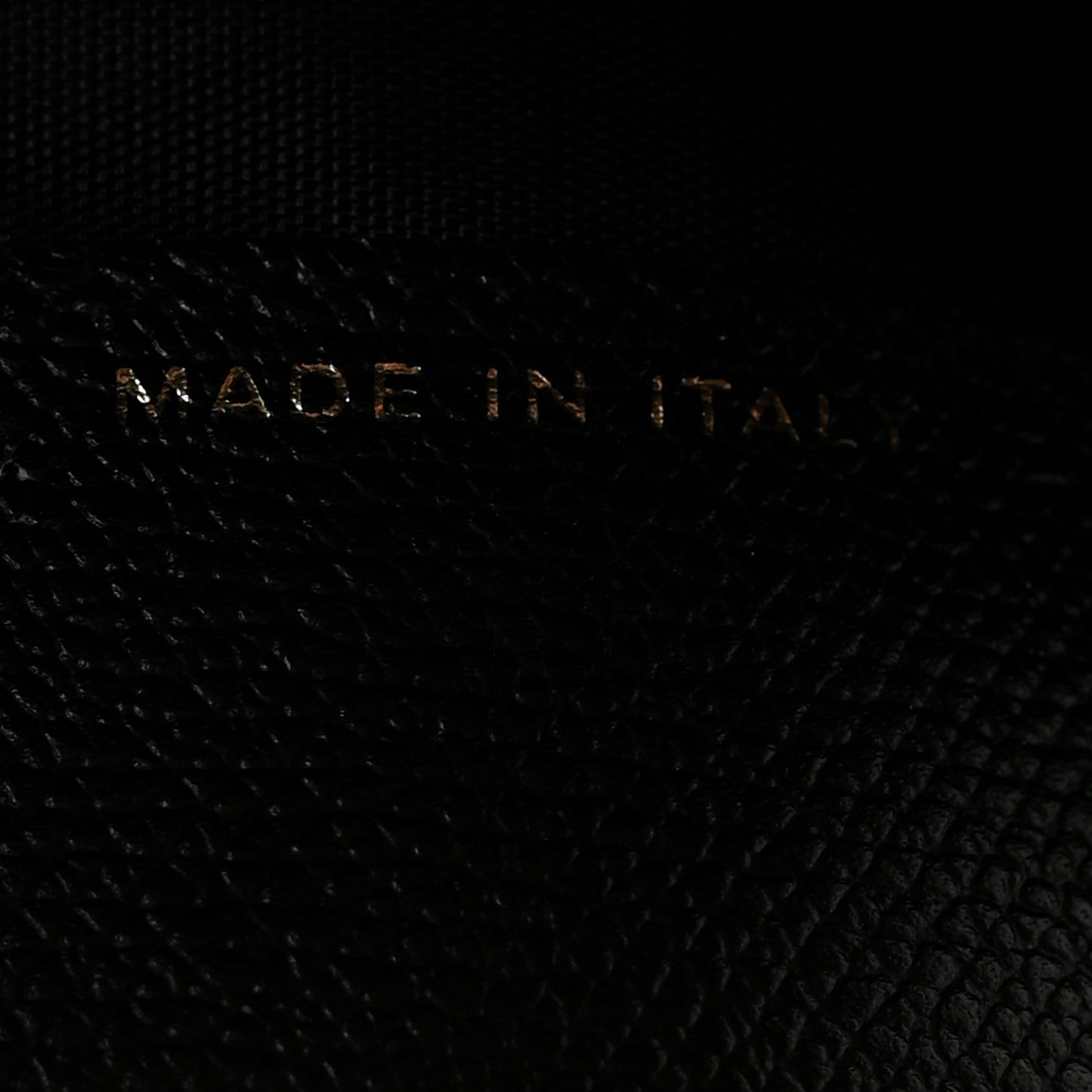 Grained Calfskin CC Button Yen Wallet Black