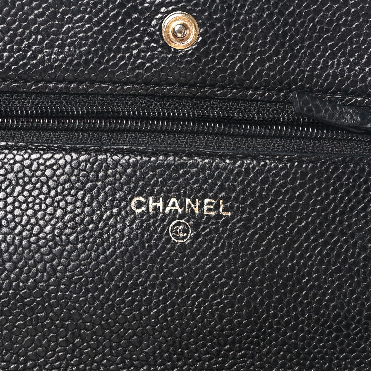 Chanel Caviar Quilted Wallet on Chain WOC Black 7 of 12