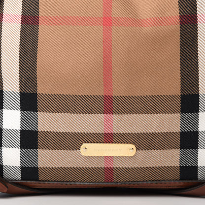 Burberry House Check Bridle Calfskin Small Ledbury Hobo Dark Tan 12 of 12