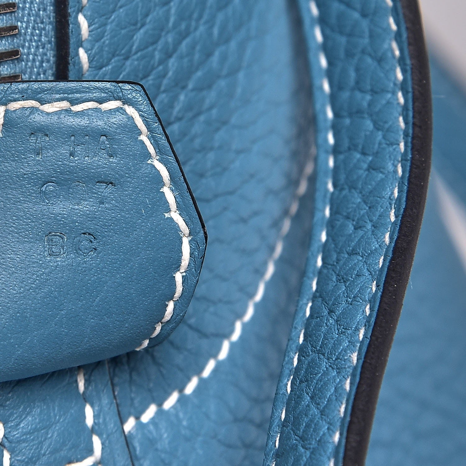 Hermes Taurillon Clemence Bolide 31 Blue Jean 7 of 7