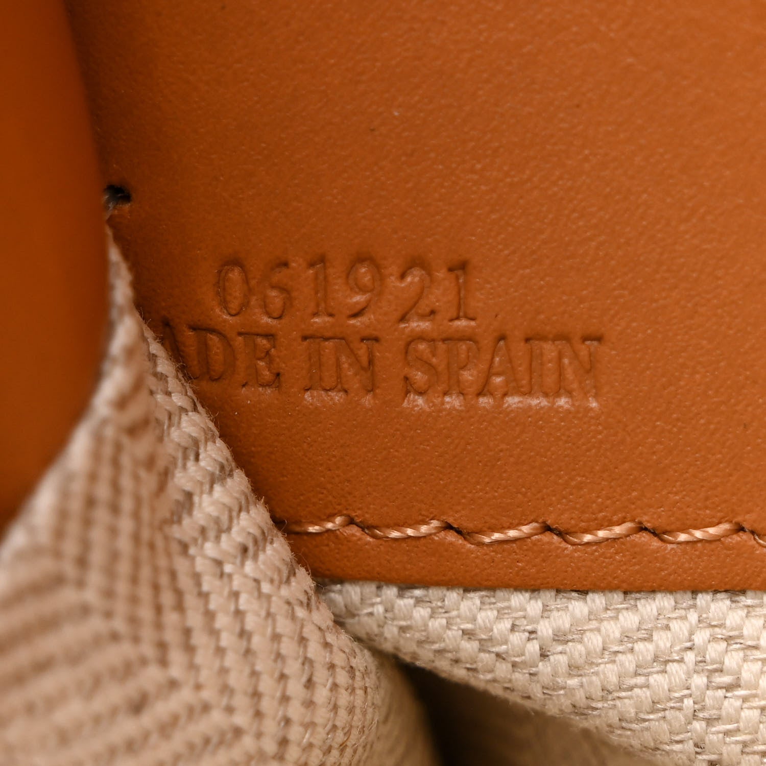 Loewe Grained Calfskin Cushion Tote Tan 7 of 10