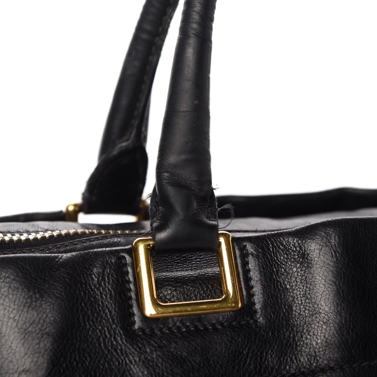 Glace Calf Extra Wide Tote Black