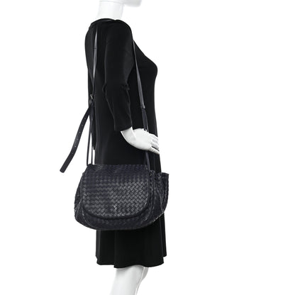 Bottega Veneta Nappa Intrecciato Messenger Ink 2 of 12