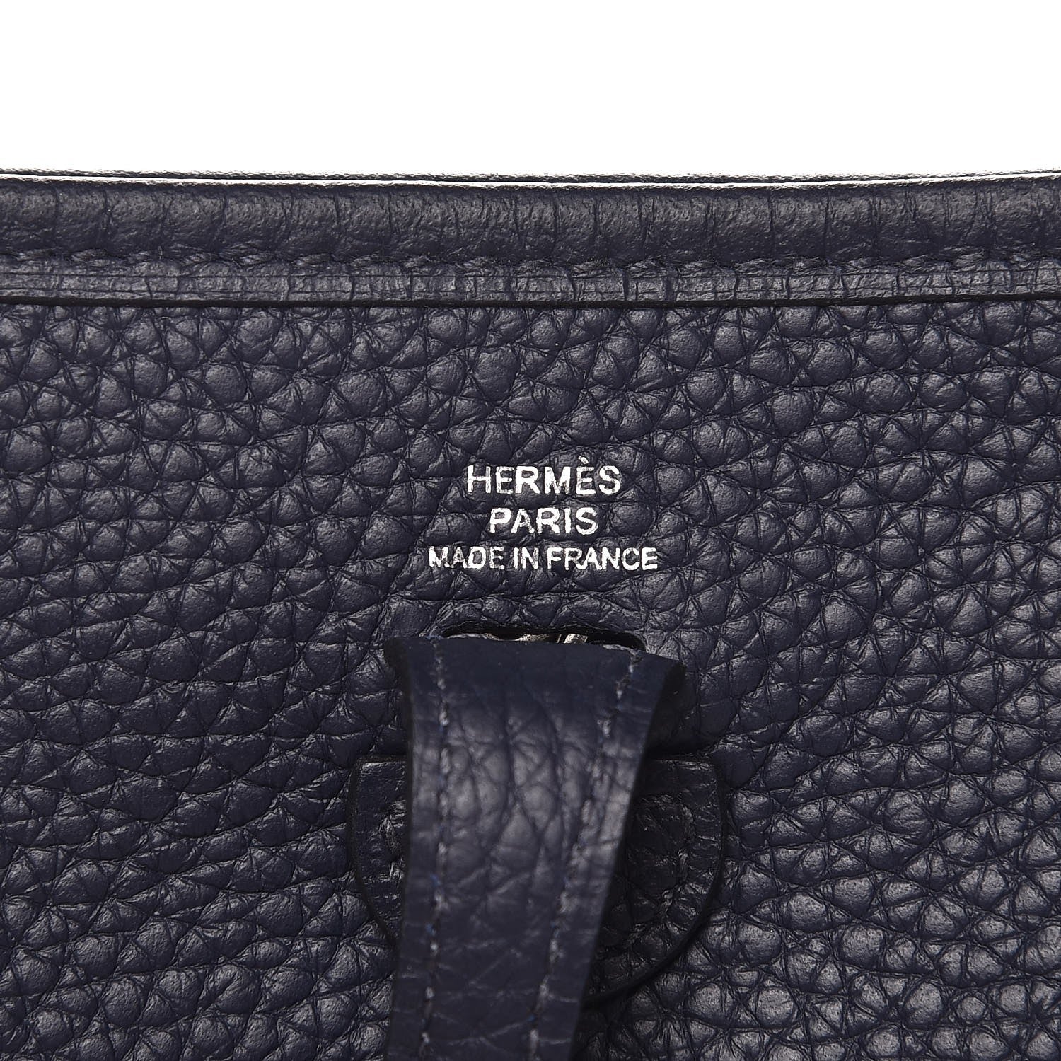 Hermes Taurillon Clemence Evelyne TPM Bleu Nuit 6 of 9