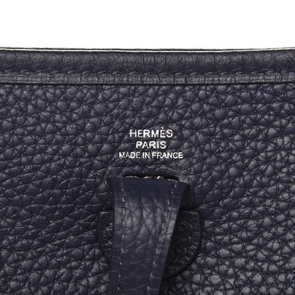 Hermes Taurillon Clemence Evelyne TPM Bleu Nuit 6 of 9