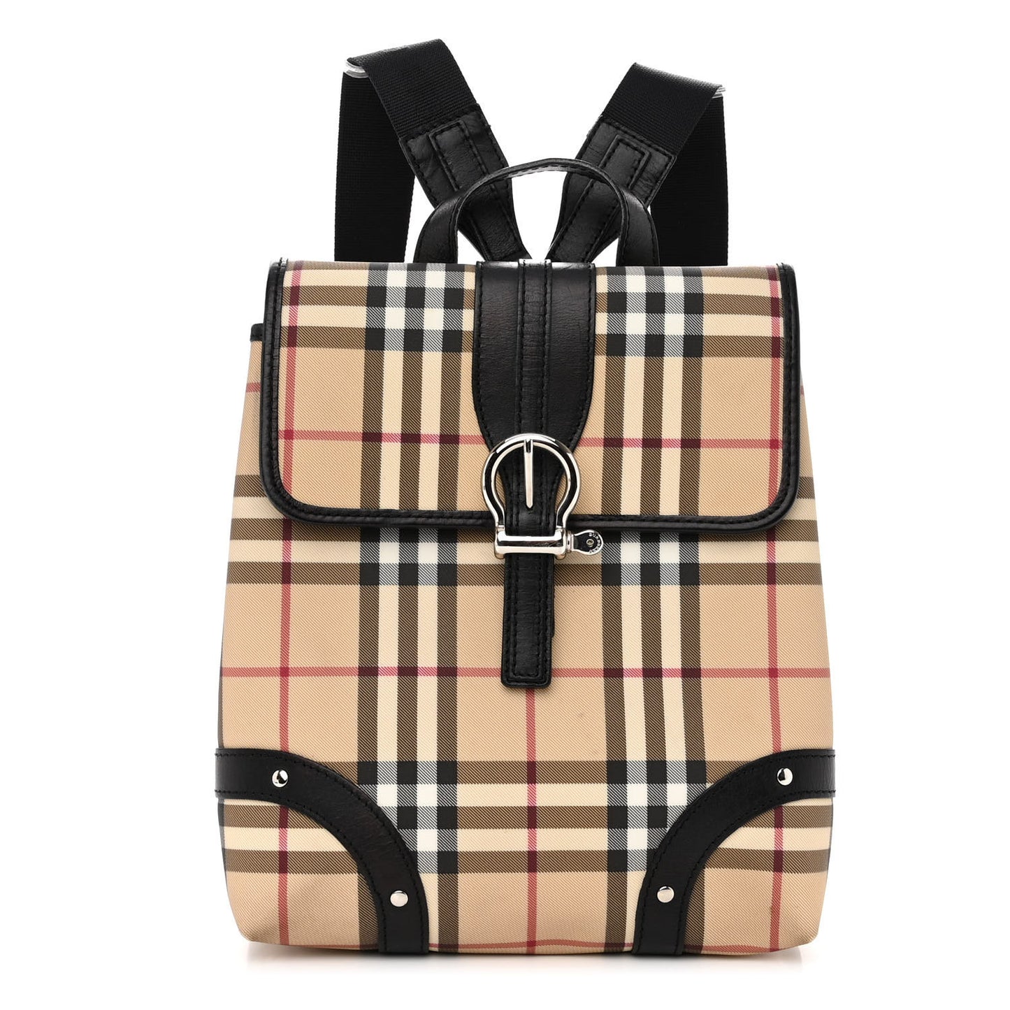 House Check Backpack Black