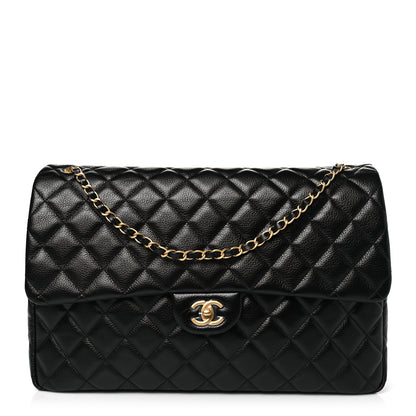 Chanel Caviar Quilted XXL Travel Flap Bag Black 1 of 12