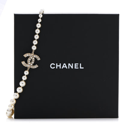 Chanel Pearl CC 100th Anniversary Necklace Light Gold 8 of 8