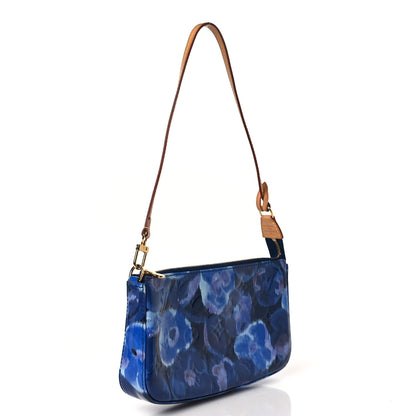 Louis Vuitton Vernis Ikat Pochette Accessories NM Grand Blue 3 of 8