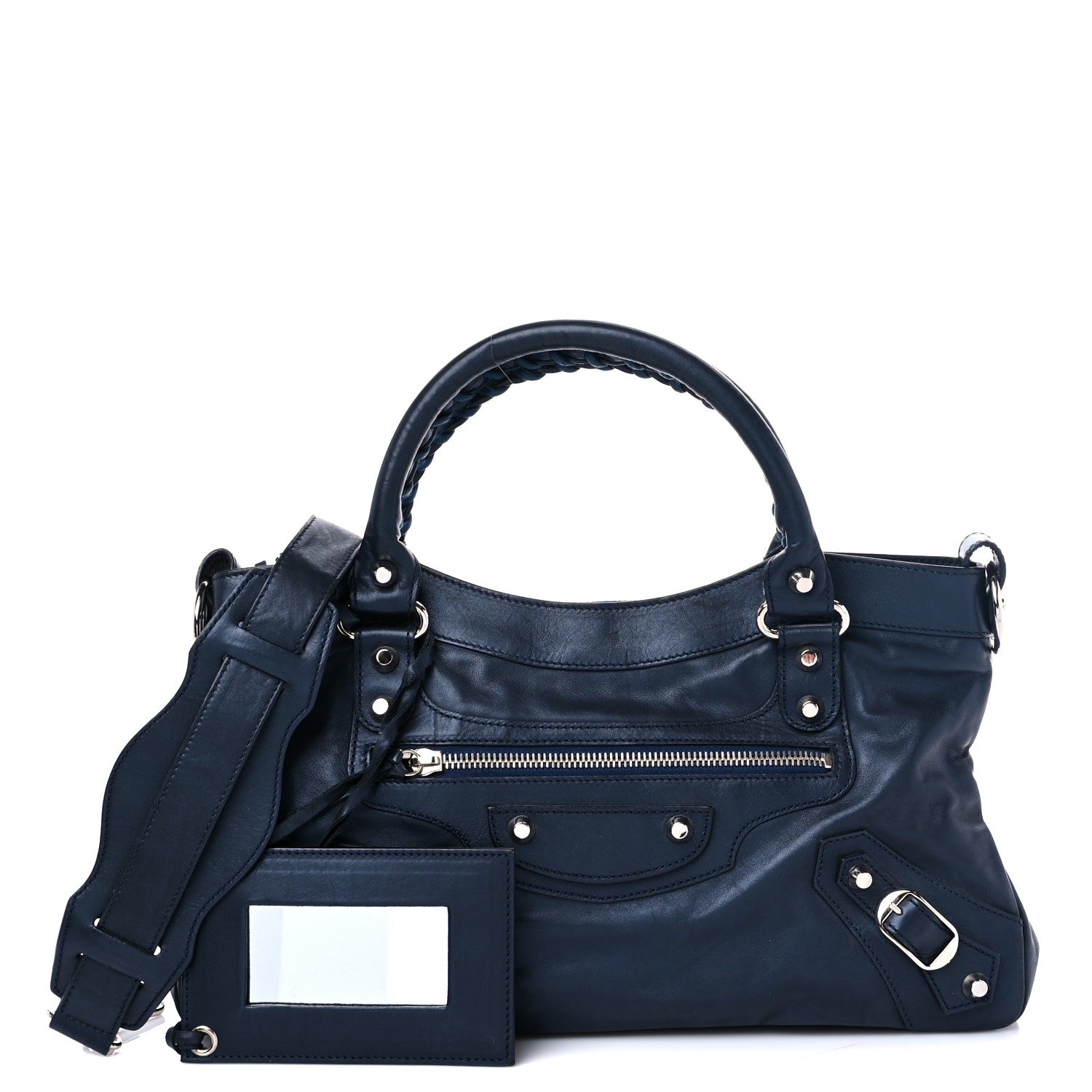 Balenciaga Iridescent Calfskin Classic Hardware First Bleu Mineral 1 of 18
