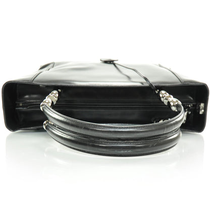 Christian Dior Leather Chrome Beaded Large Tote 5 of 8
