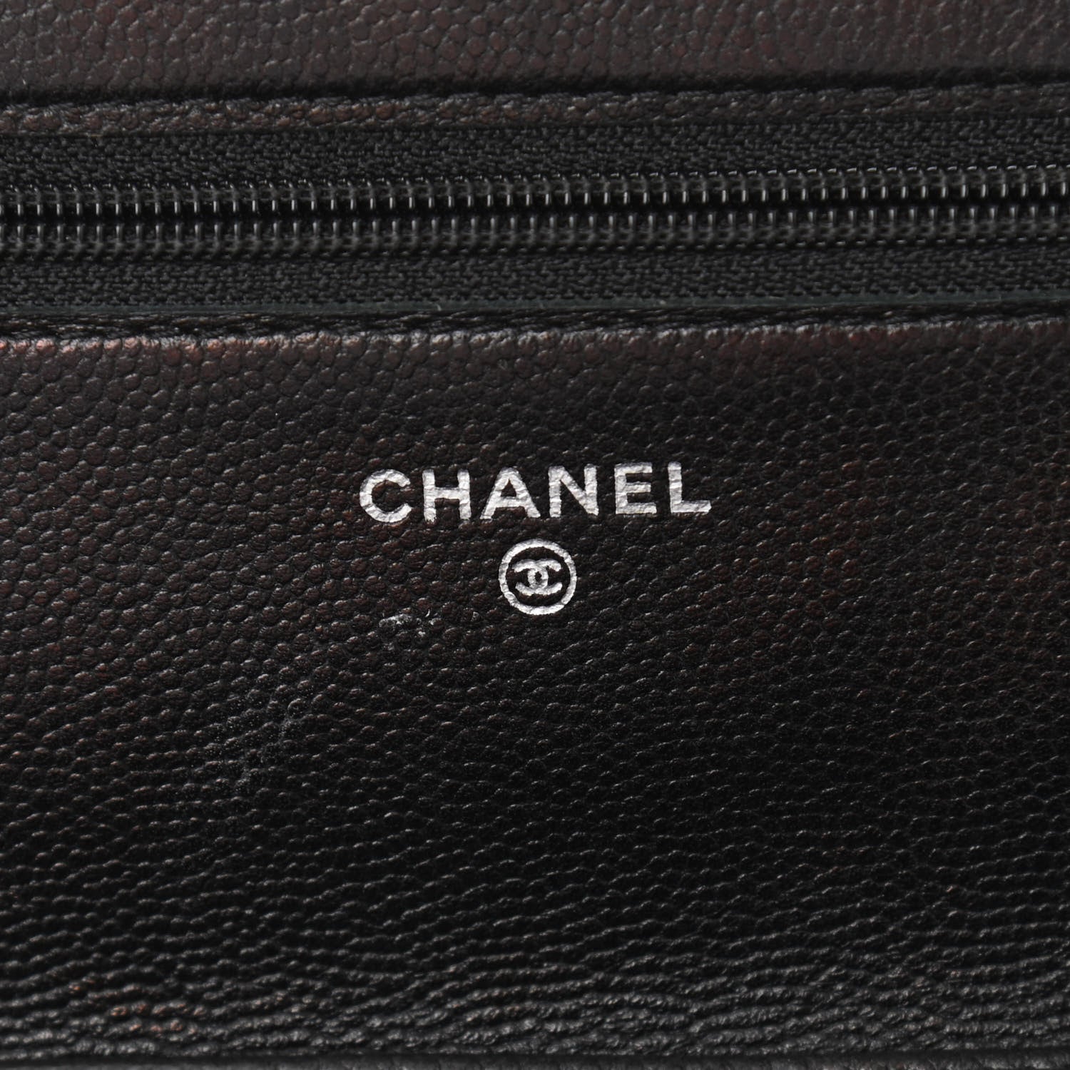 Chanel Caviar Sevruga Wallet On Chain WOC Black 6 of 13