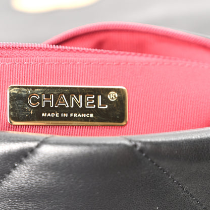 Chanel Lambskin Quilted Medium Chanel 19 Flap Black 6 of 10