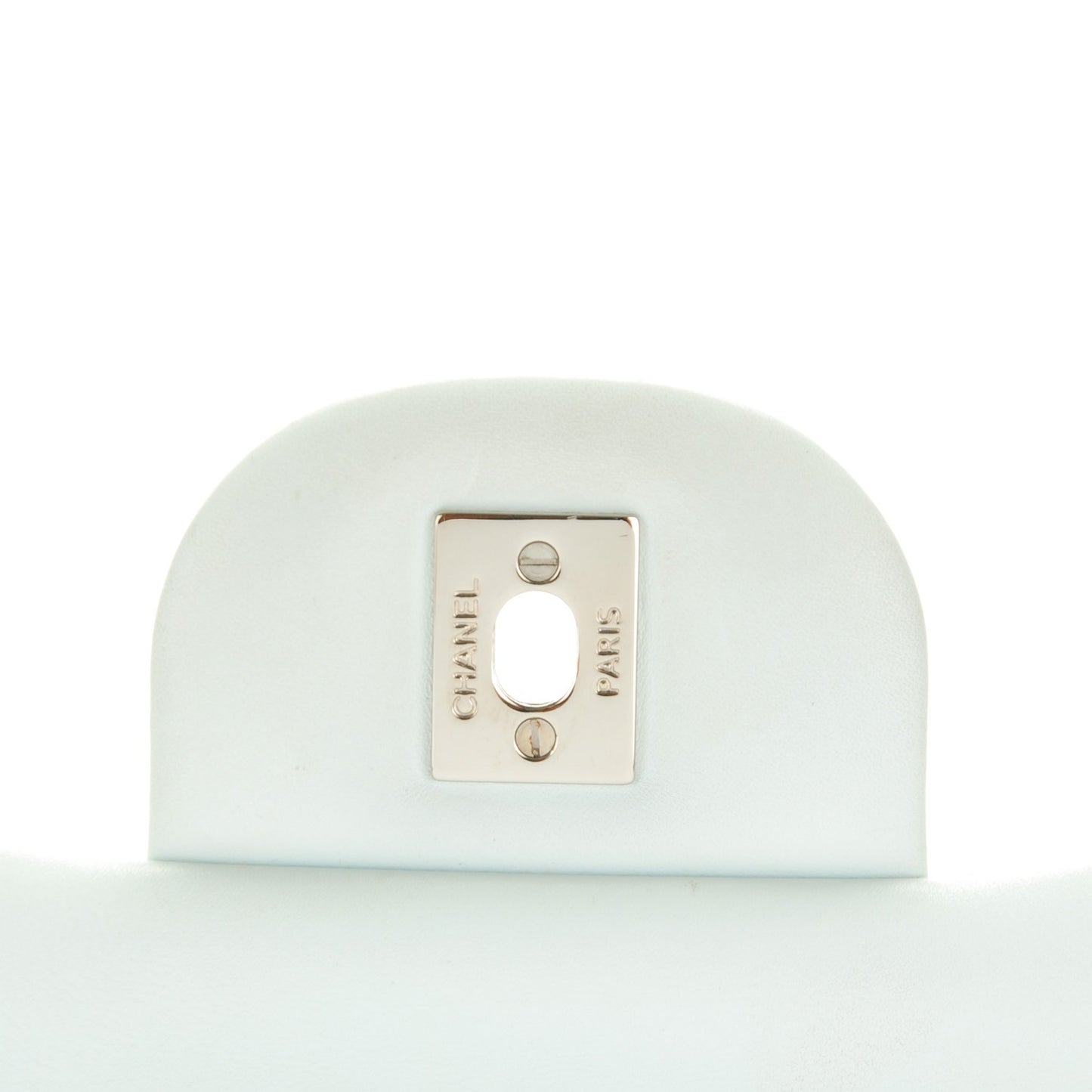 Patent Quilted Jumbo Double Flap Light Green