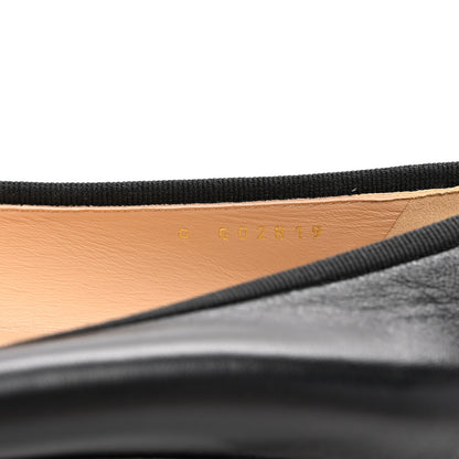 Chanel Lambskin Patent Cap Toe Ballerina Flats 40 Black 8 of 9