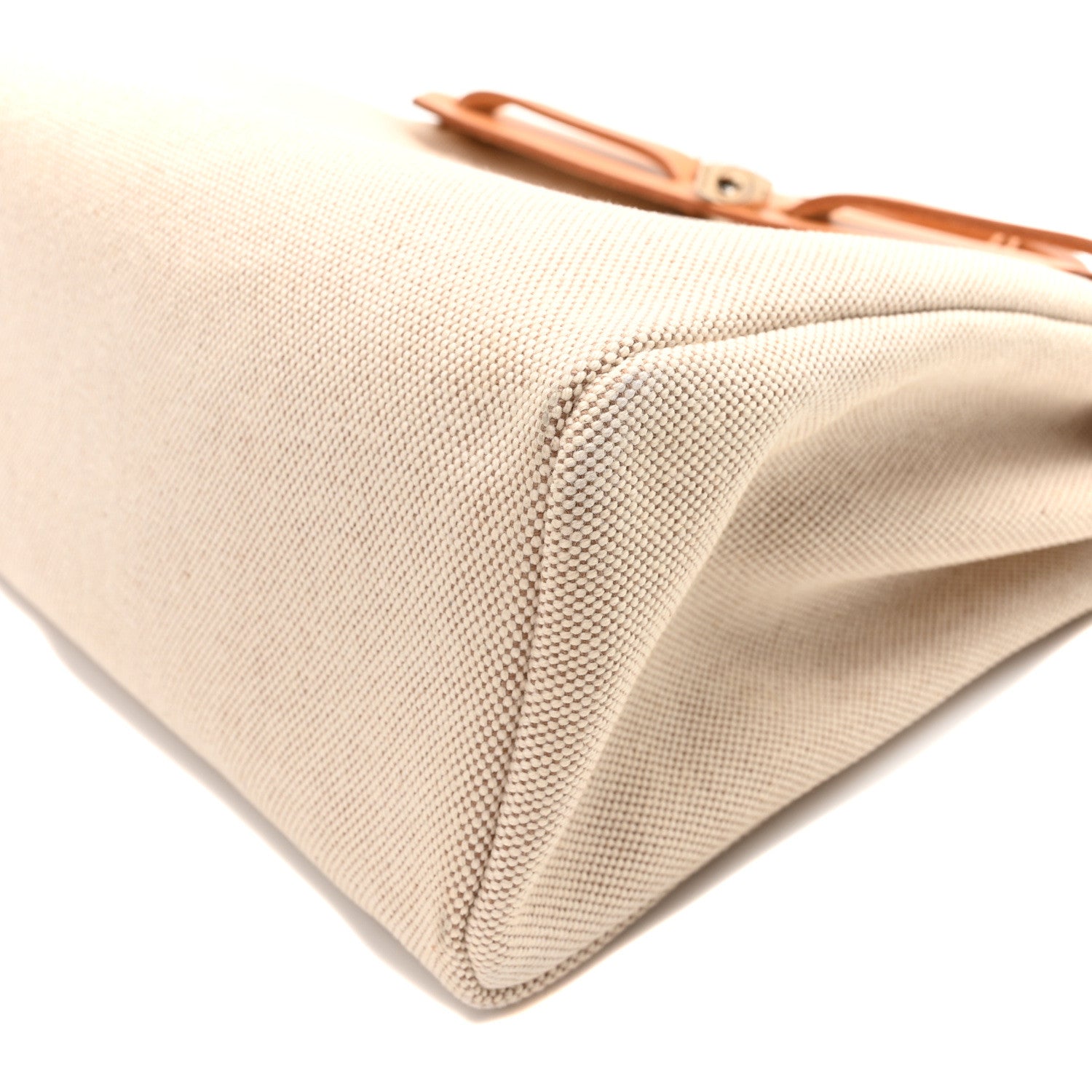 Hermes Toile Vache Calfskin Herbag 30 PM Black Natural 12 of 12