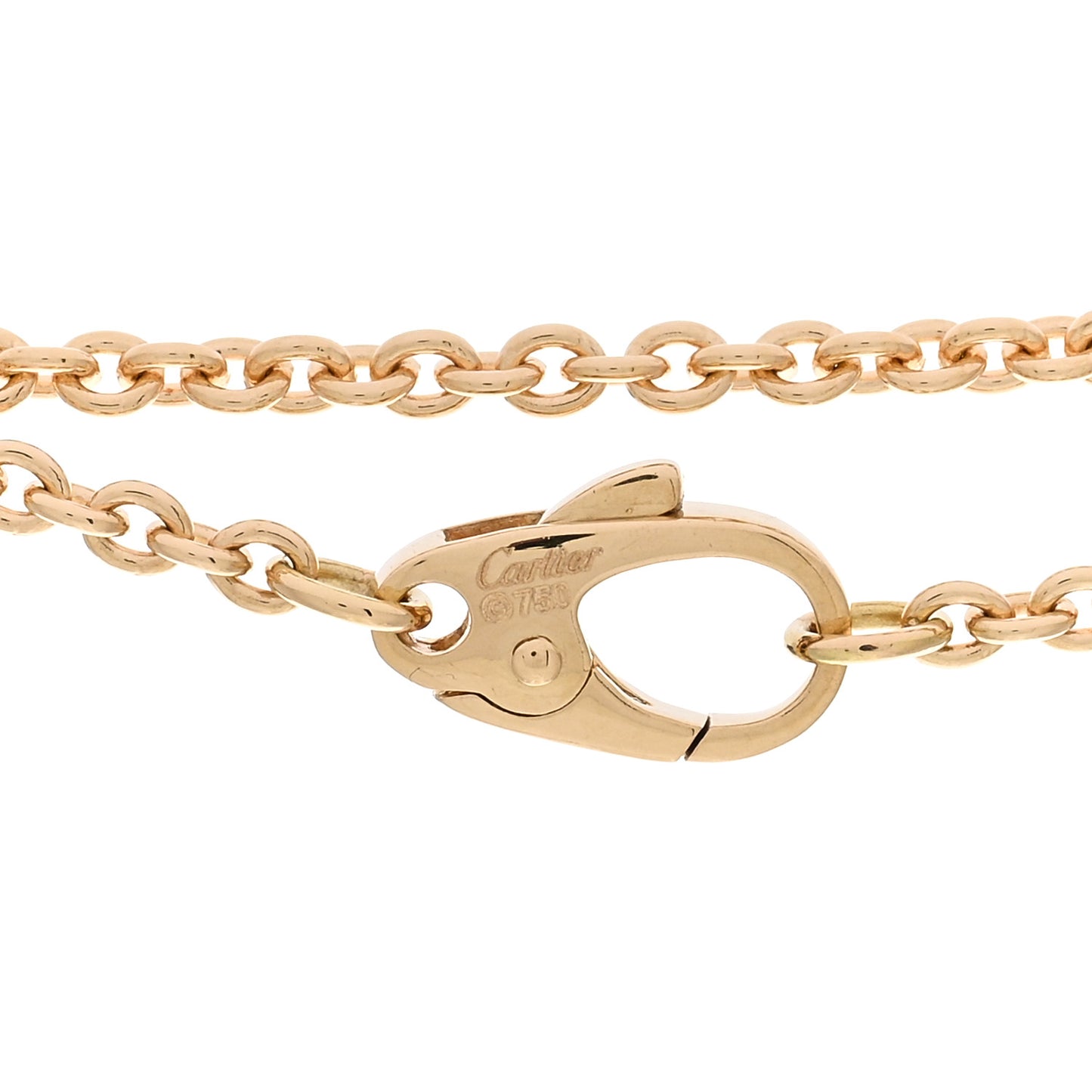 18K Pink Yellow White Gold Baby Trinity Pampilles Necklace