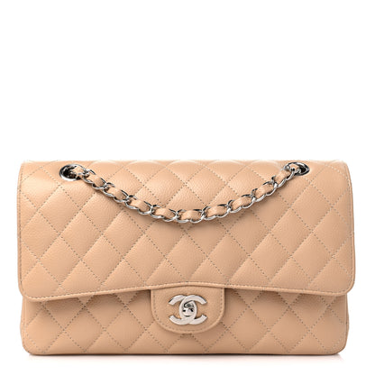 Chanel Caviar Quilted Medium Double Flap Beige 1 of 9