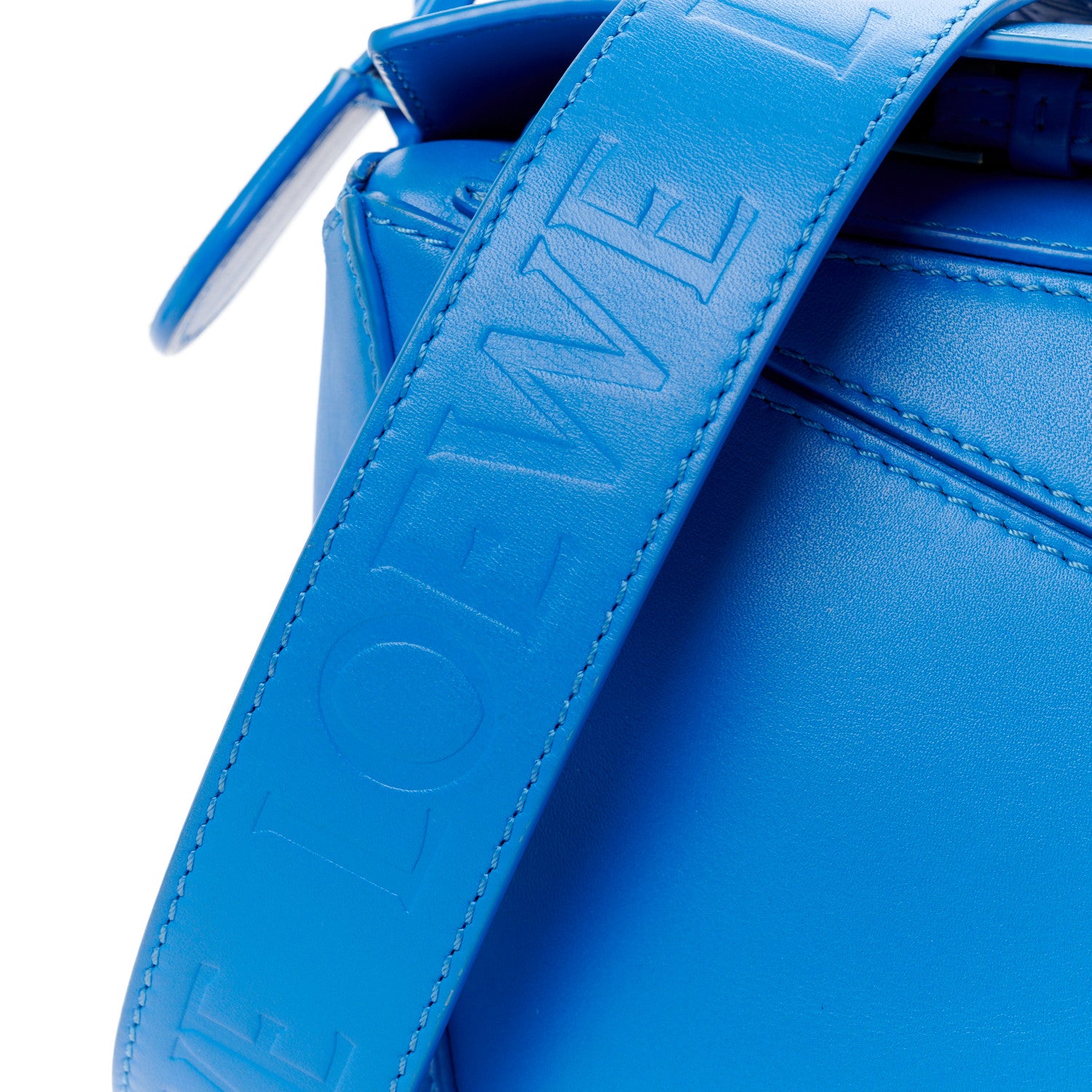 Loewe Satin Calfskin Small Puzzle Bag Scuba Blue 7 of 11