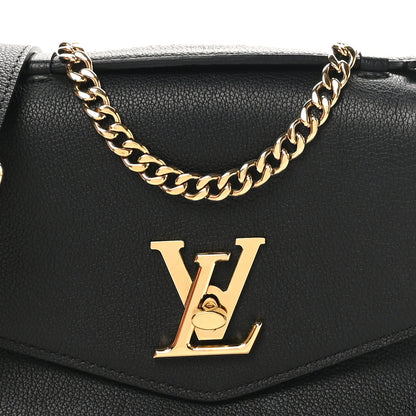 Louis Vuitton Grained Calfskin Lockme Oxford Black 7 of 10