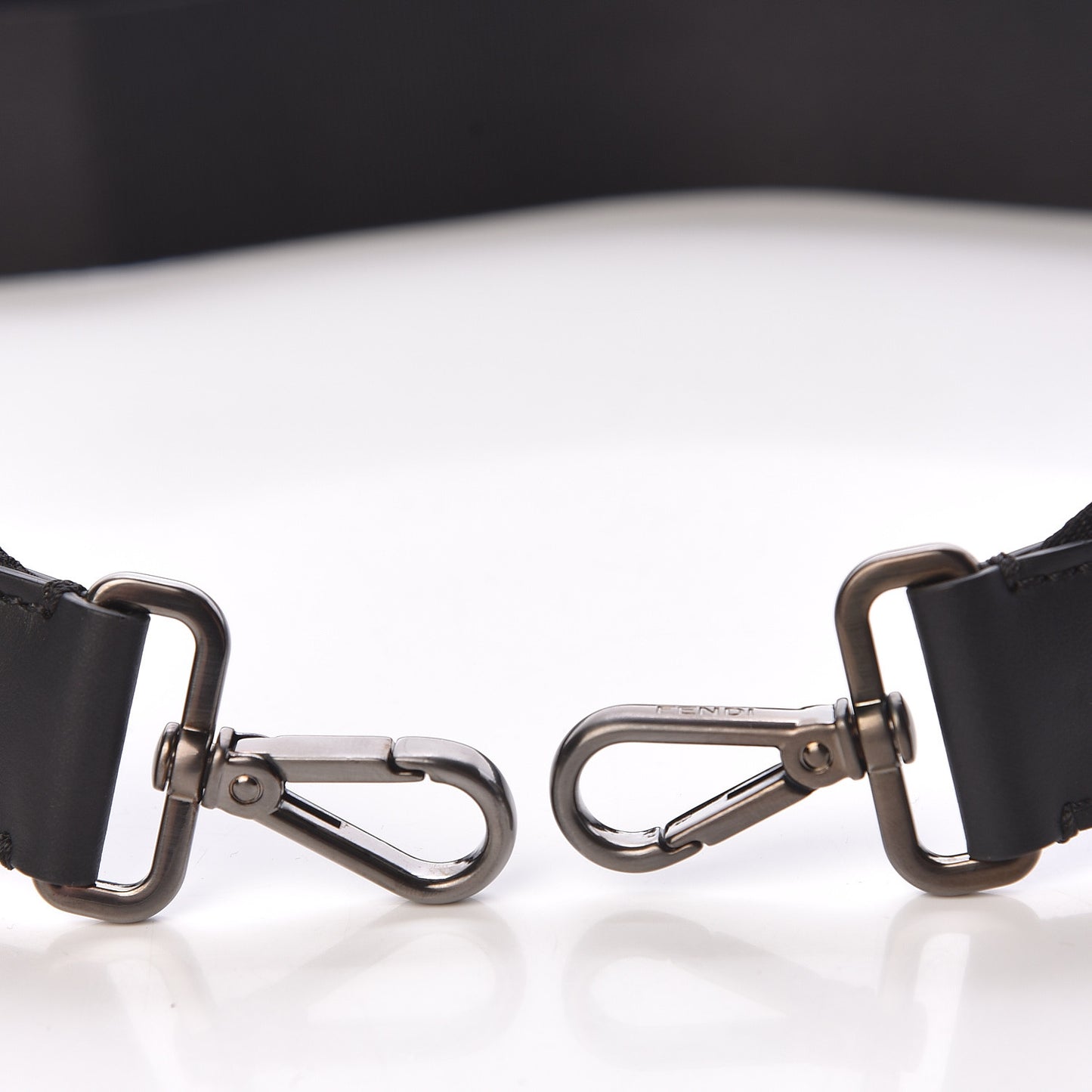 Canvas Calfskin Strap Black