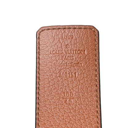 Louis Vuitton Taurillon Calfskin 30mm LV Initiales Reversible Belt 100 40 Black 4 of 7
