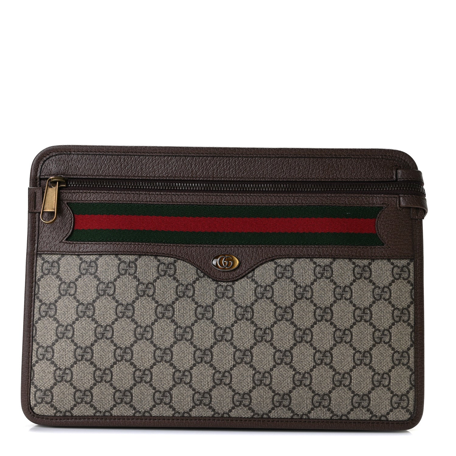 Gucci GG Supreme Monogram Web Small Ophidia Documents Holder Beige New Acero 1 of 7