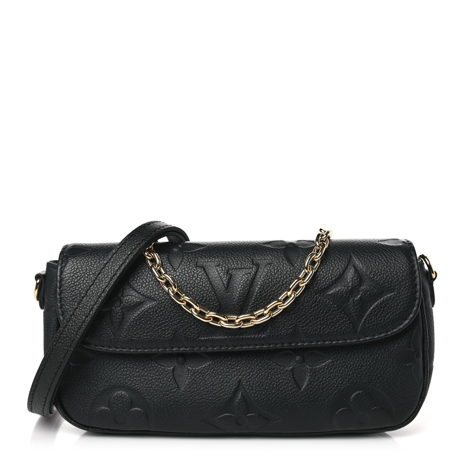 Louis Vuitton Empreinte Monogram Giant Ivy Wallet On Chain Black 1 of 10