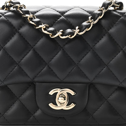 Chanel Lambskin Quilted Mini Square Flap Black 8 of 11