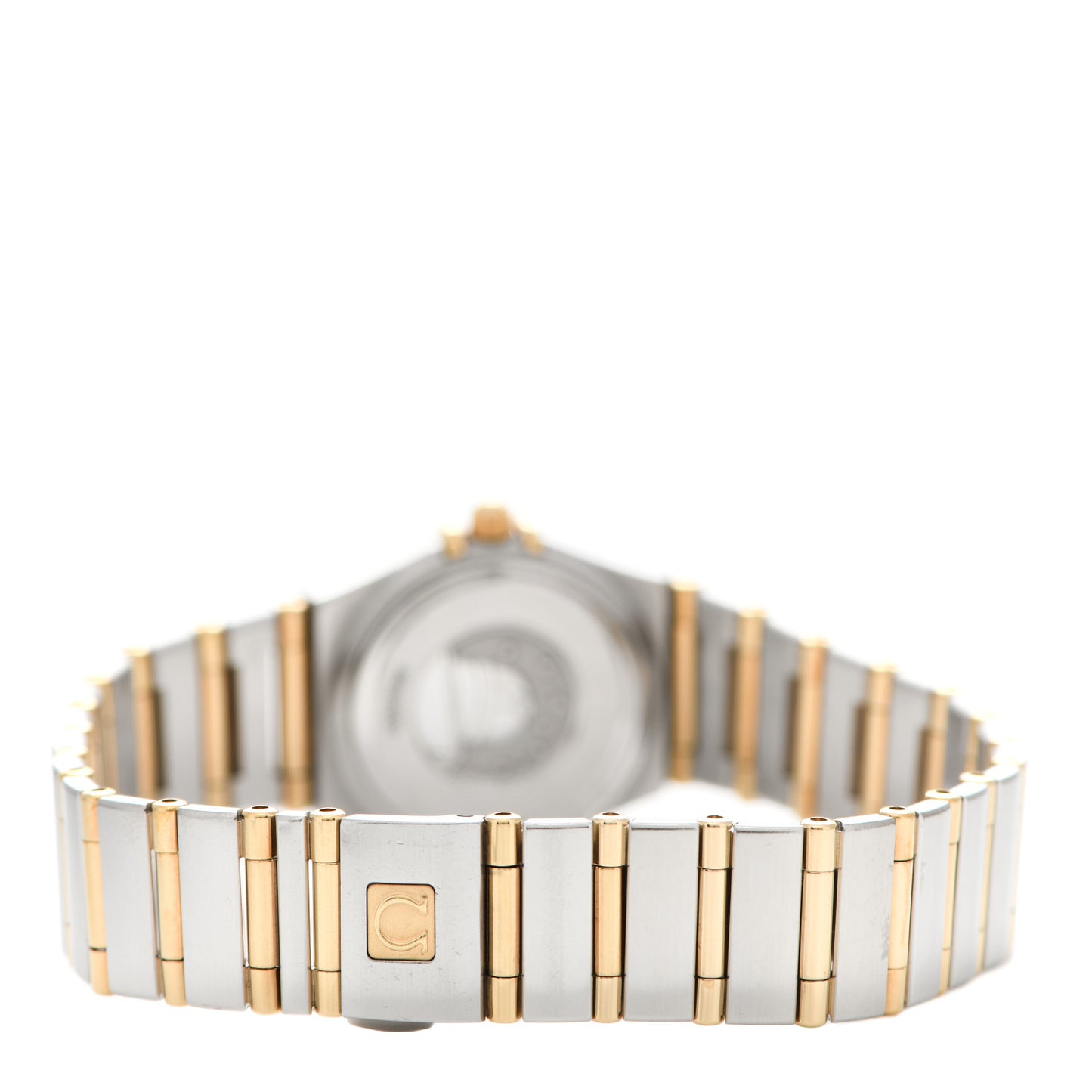 Stainless Steel 18K Yellow Gold Diamond Mother of Pearl 22mm Constellation Quartz Watch 1262.75.00