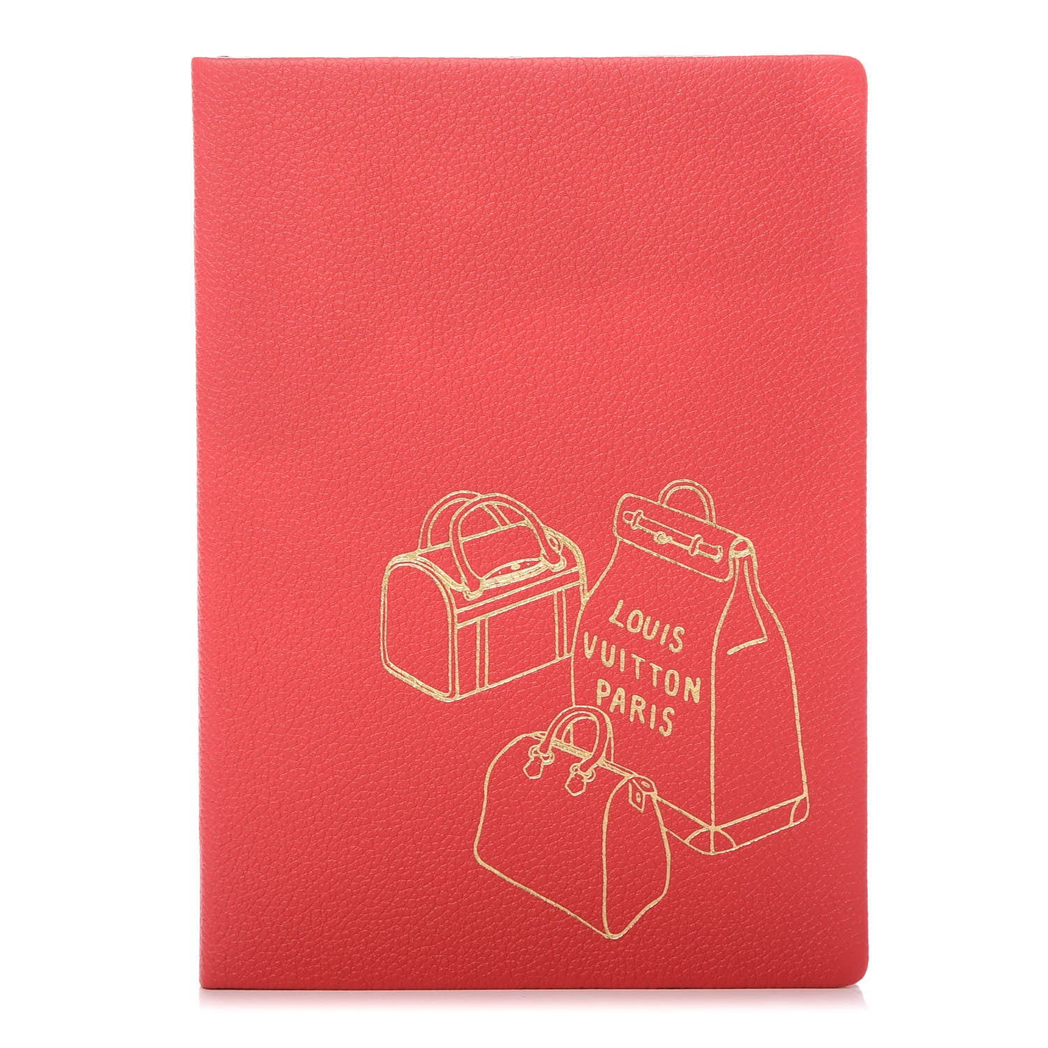 Louis Vuitton Taurillon Notebook MM Rubis 1 of 6