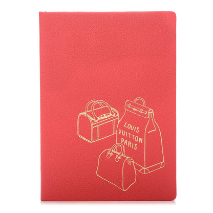 Louis Vuitton Taurillon Notebook MM Rubis 1 of 6