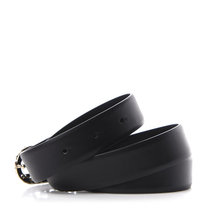 Chanel Calfskin CC Chain Vintage Allure Logo Belt 85 34 Black 2 of 11