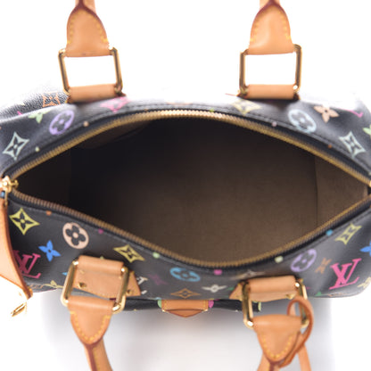 Louis Vuitton Monogram Multicolor Speedy 30 Black 4 of 8