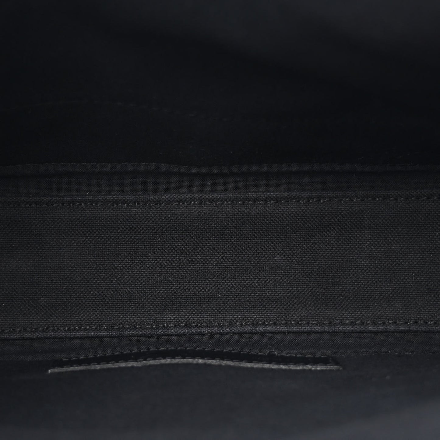 Cotton Canvas Calfskin Navy Cabas XS Black