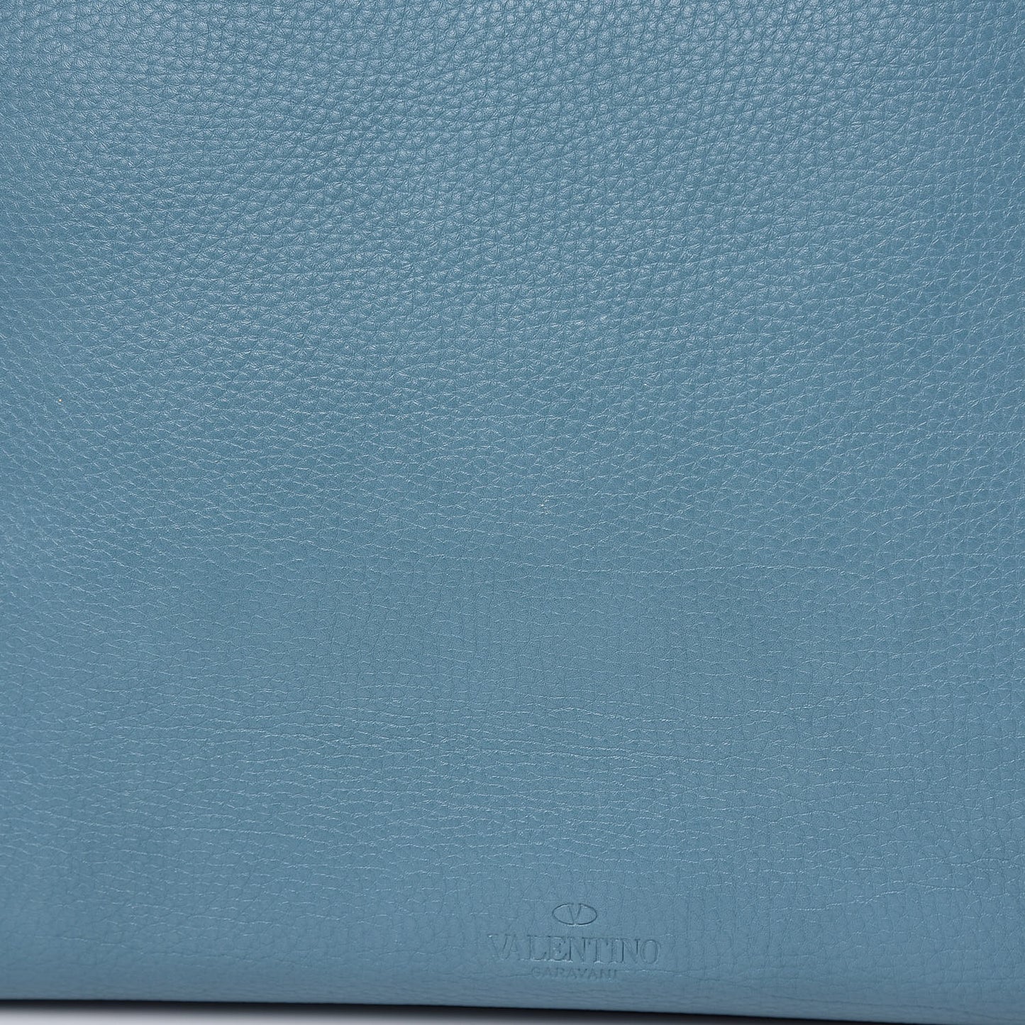 Grained Calfskin Rockstud Shoulder Tote Niagara