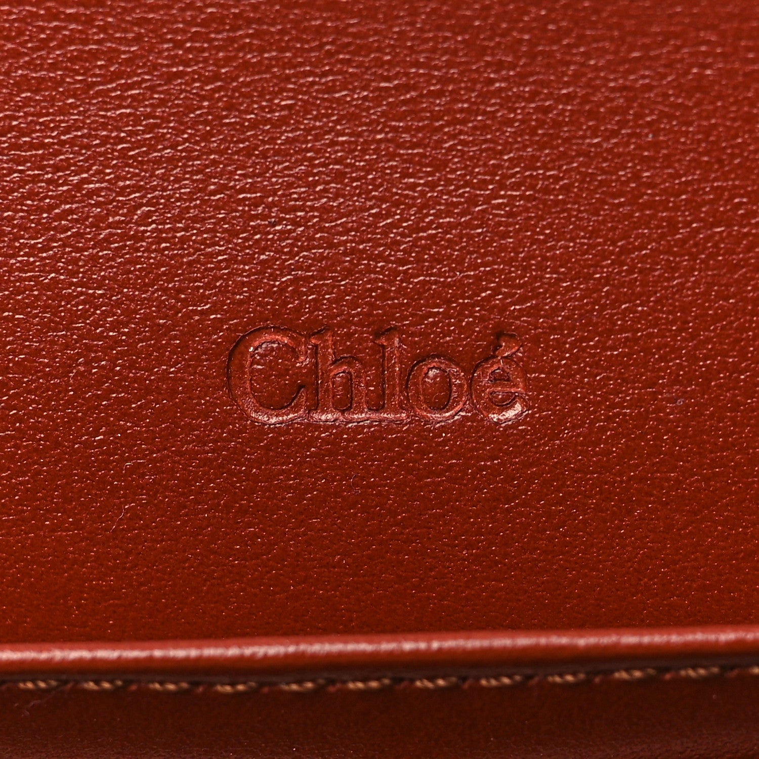 Chloe Smooth Calfskin Chloe Long Wallet Tan 6 of 7