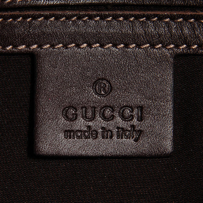 Gucci GG Plus Monogram Small Flap Messenger Bag Beige Dark Brown 6 of 7
