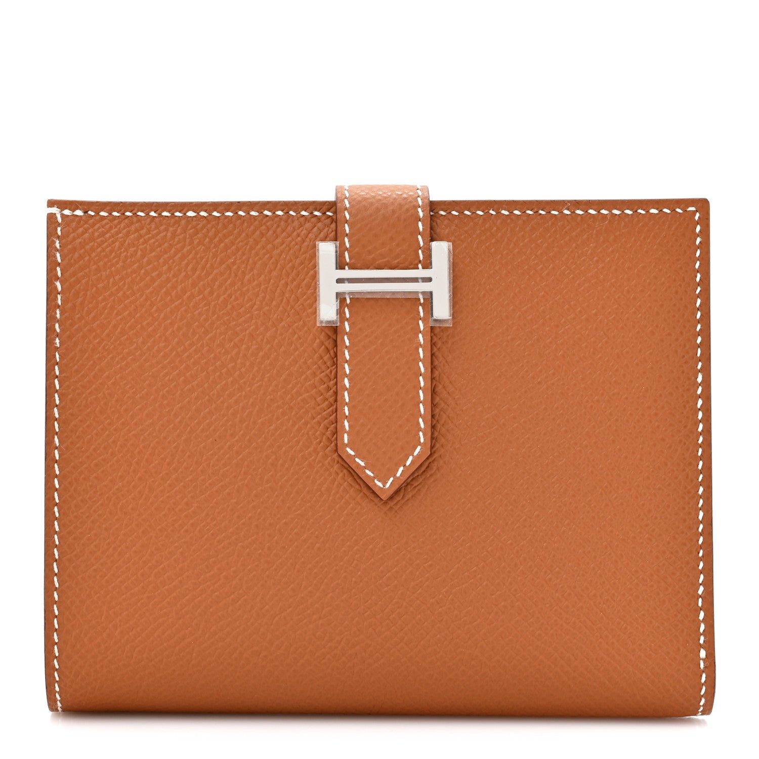 Hermes Epsom Bearn Compact Wallet Gold 1 of 8