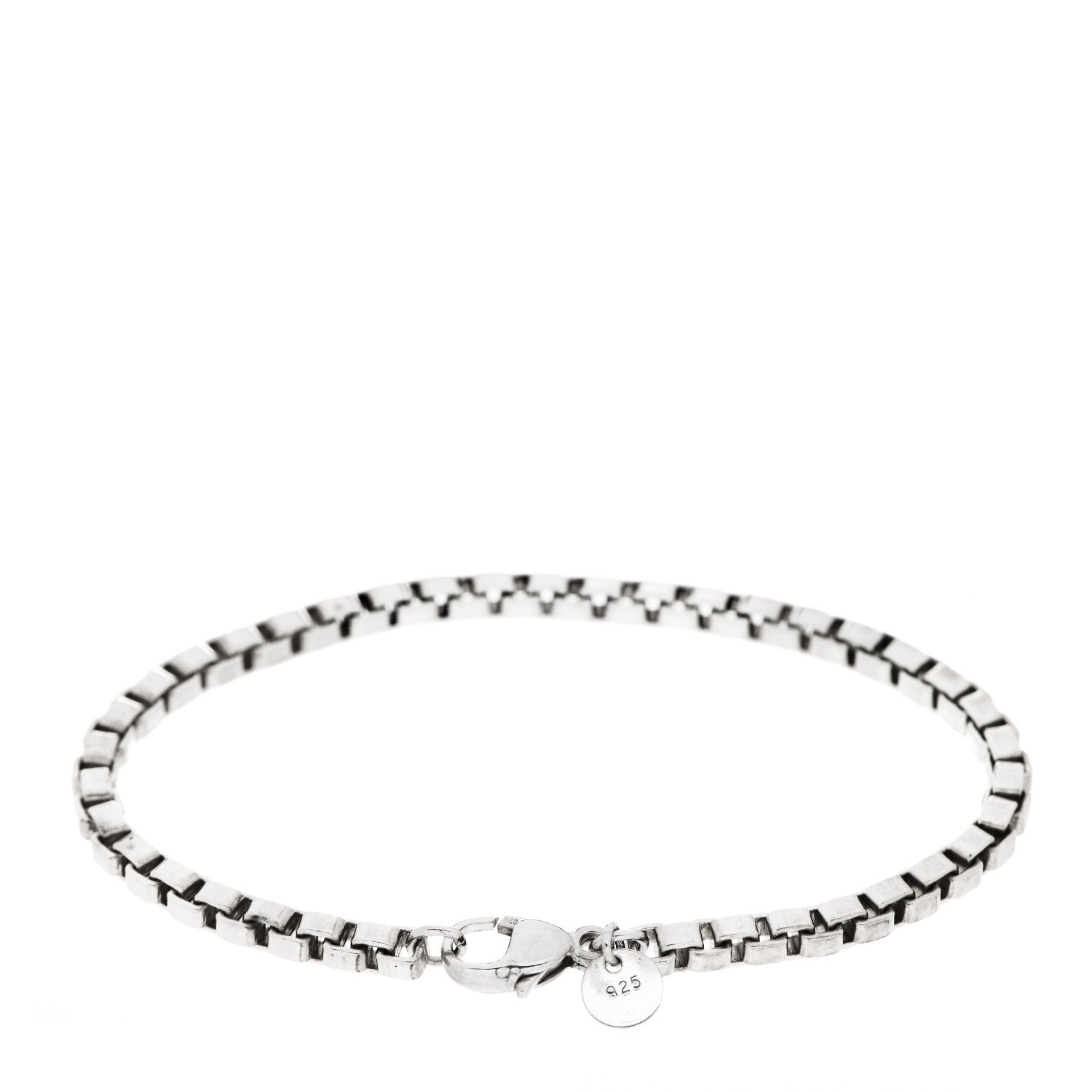 Tiffany Sterling Silver 4mm Venetian Link Bracelet 2 of 4